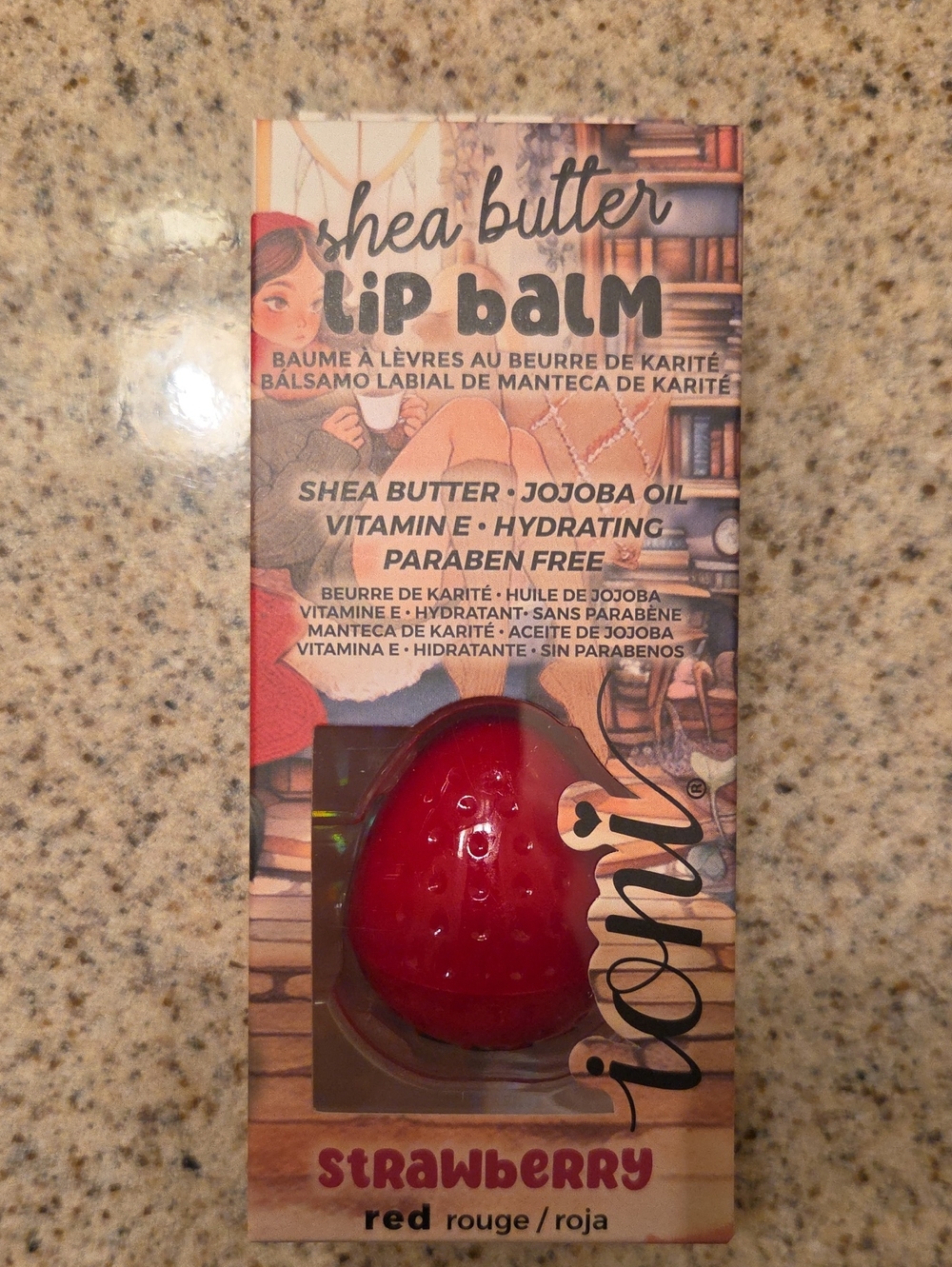 Hydrating Shea Butter Lip Balm - Strawberry Red